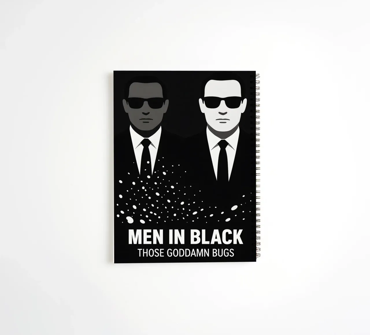 Men In Black Print spiral notebook by MoviesArt