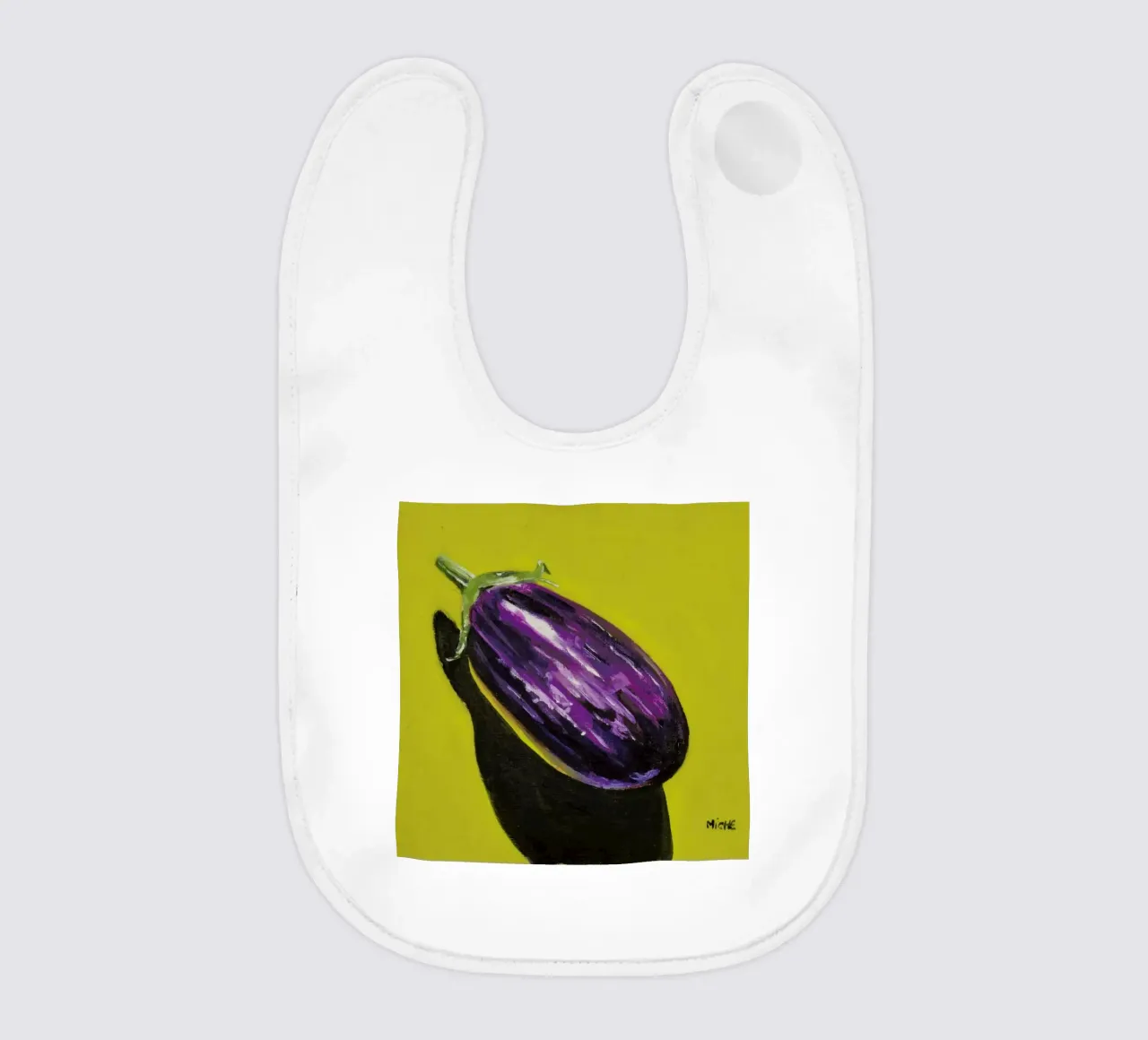 Variegated Aubergine Babylätzchen von Miche Watkins