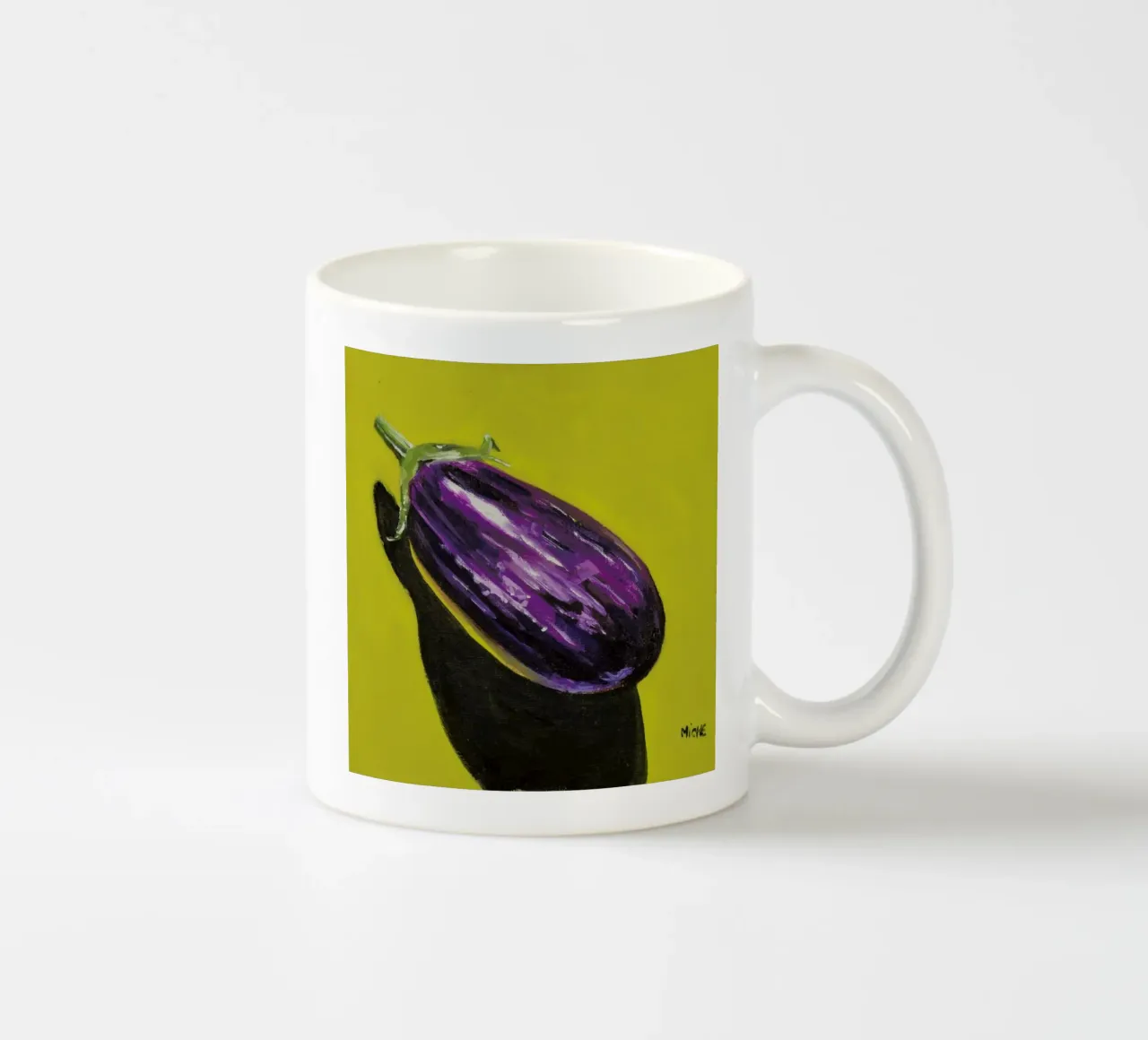 Variegated Aubergine tazza in ceramica da Miche Watkins