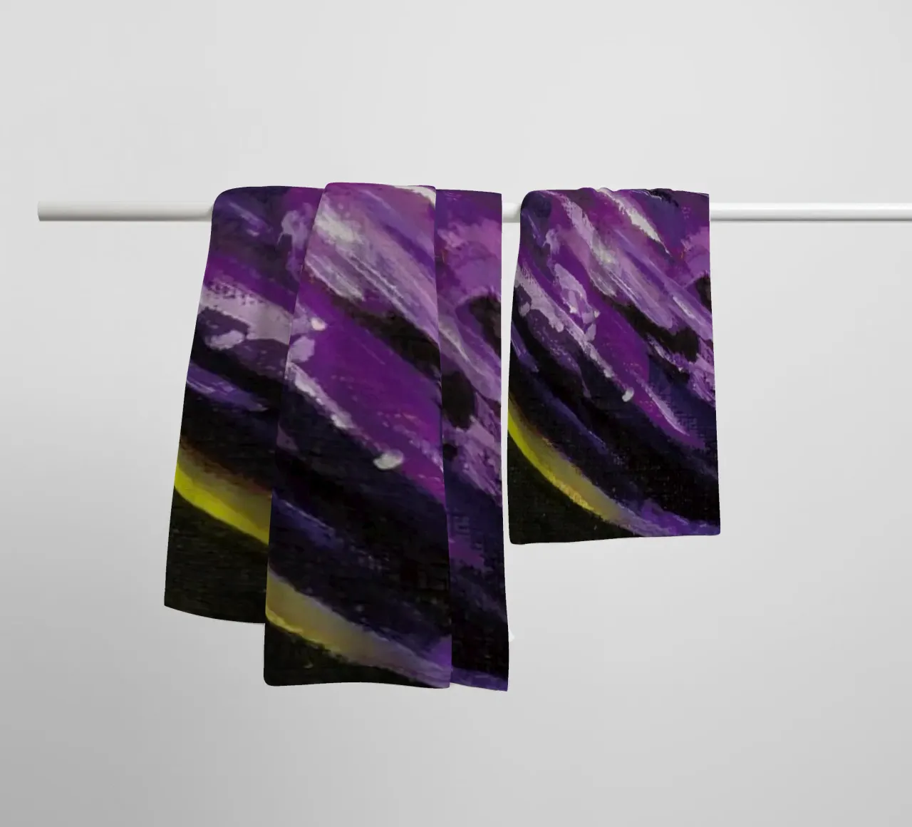 Variegated Aubergine asciugamano da bagno da Miche Watkins