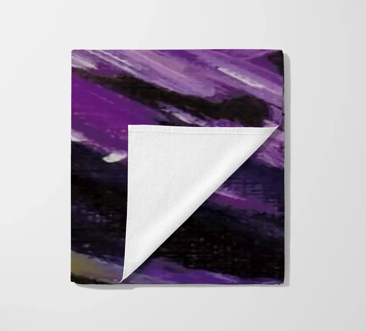 Variegated Aubergine beach towel by Miche Watkins