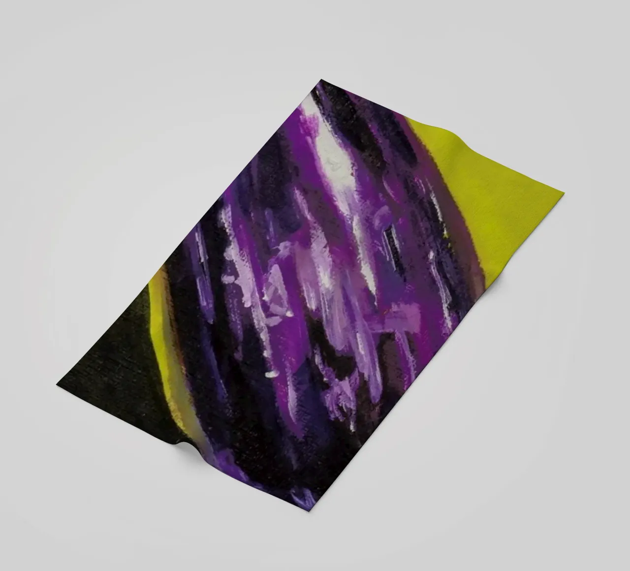 Variegated Aubergine beach towel by Miche Watkins
