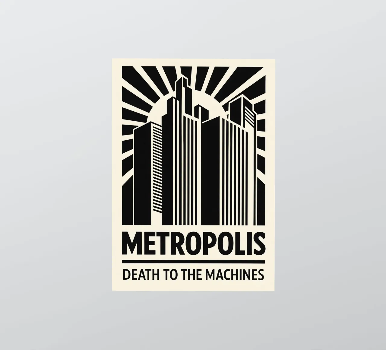 Metropolis Print adesivo da MoviesArt