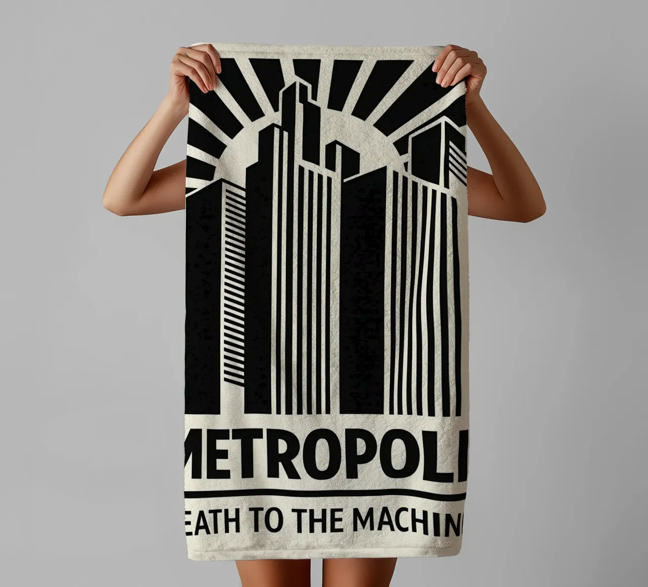 Metropolis Print asciugamano da bagno da MoviesArt