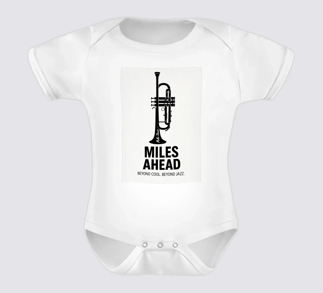 Miles Ahead Print body neonato maniche corte da MoviesArt