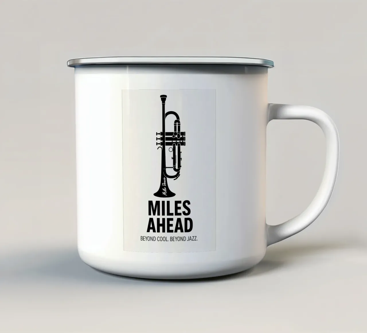 Miles Ahead Print emaille mok van MoviesArt