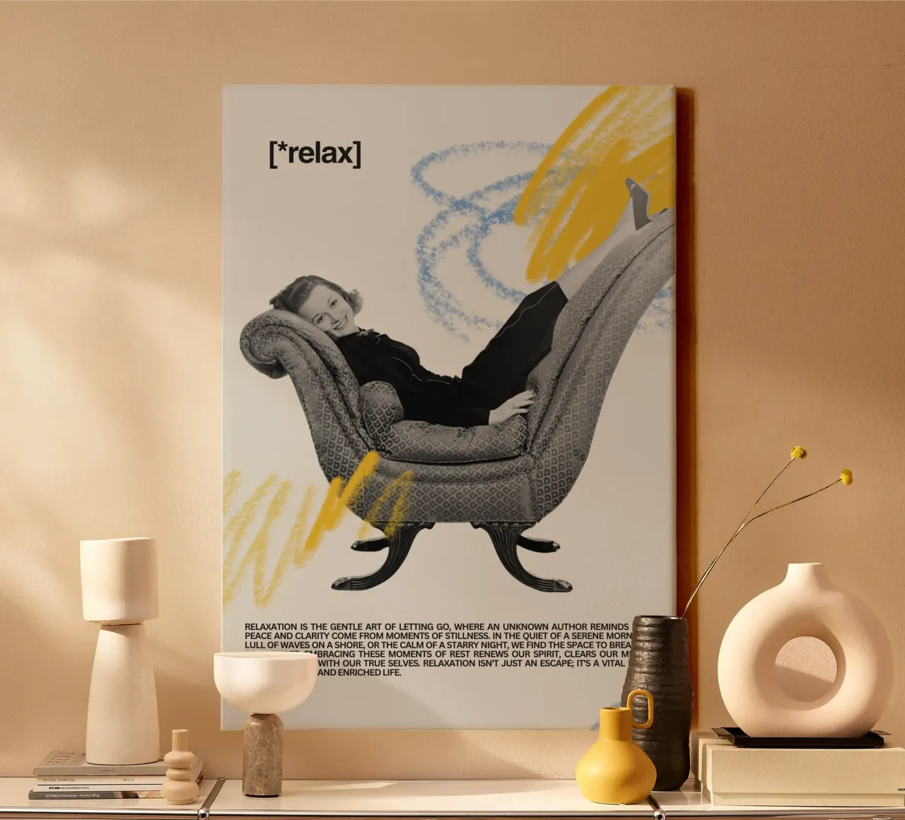 RELAX tela con Cornice a cassetta da Einfach Uebel