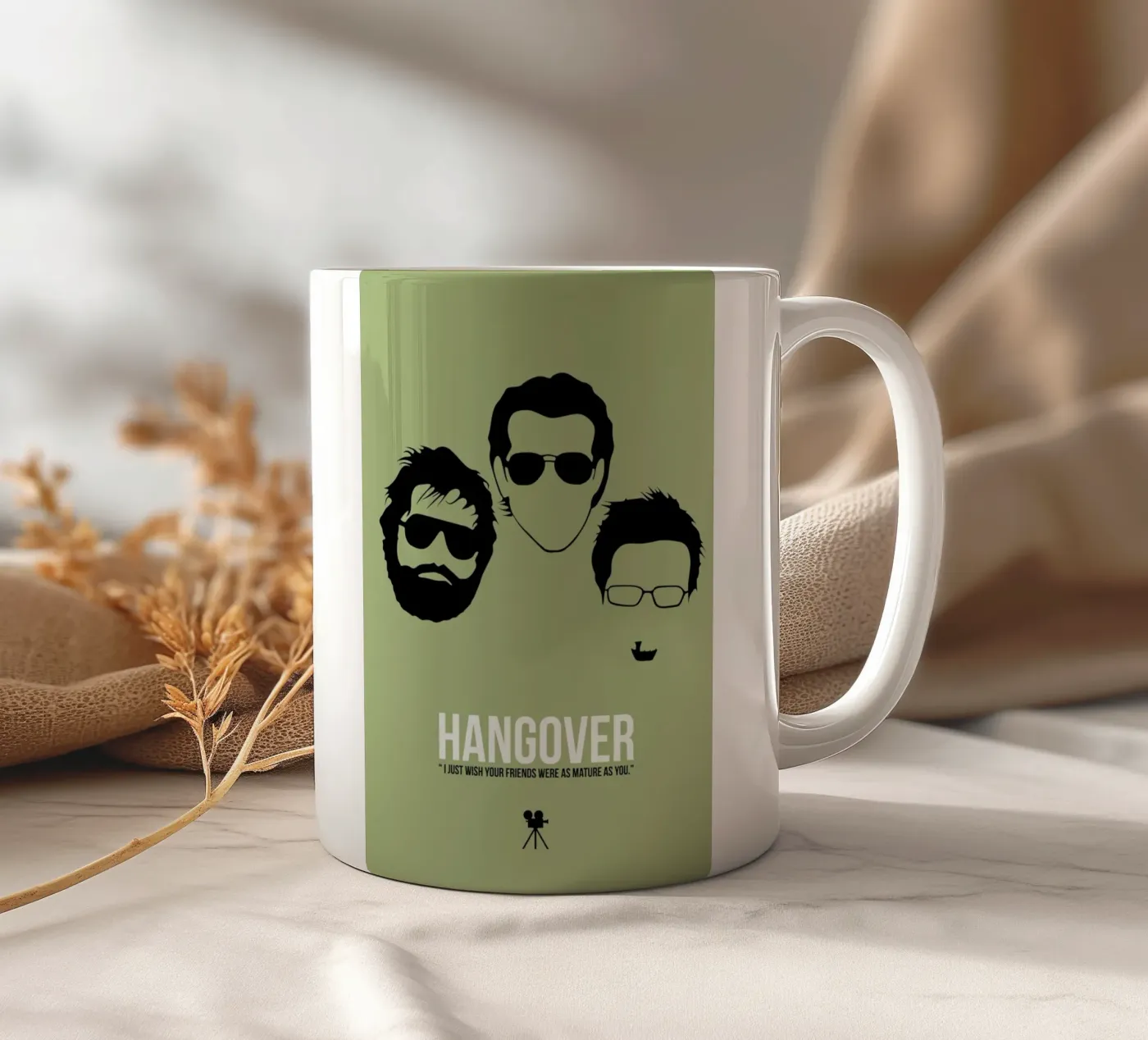 Hangover ceramic mug by Naxart