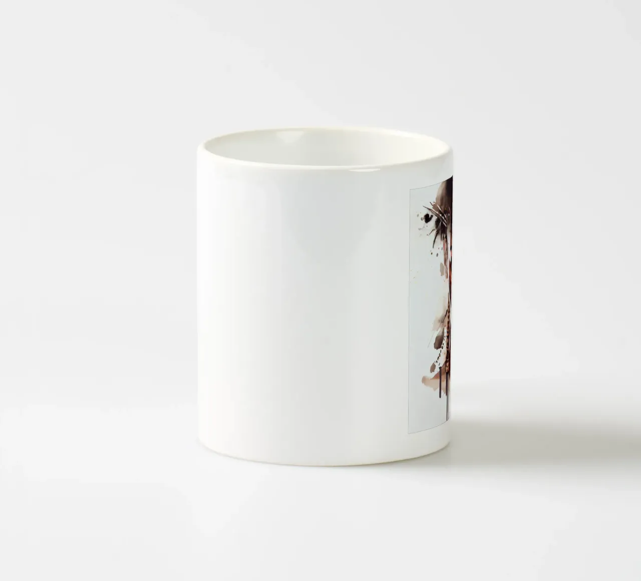 Watercolor African Warrior Woman ceramic mug by Chromatic Fusion Studio
