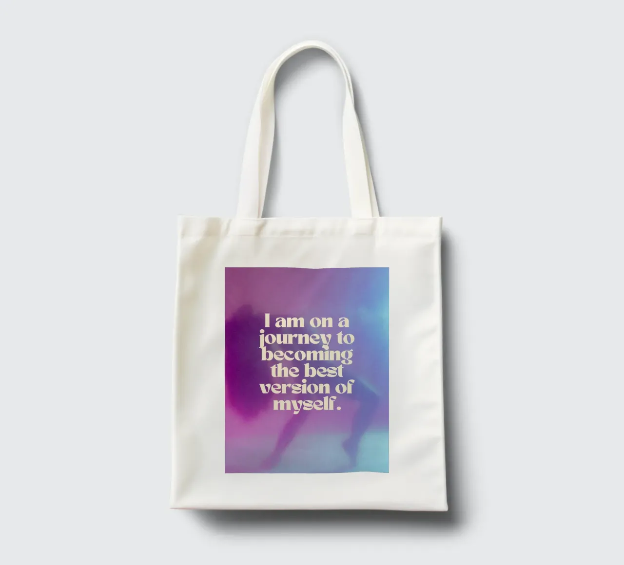 JOURNEY TO THE BEST VERSION borsa in juta da Einfach Uebel