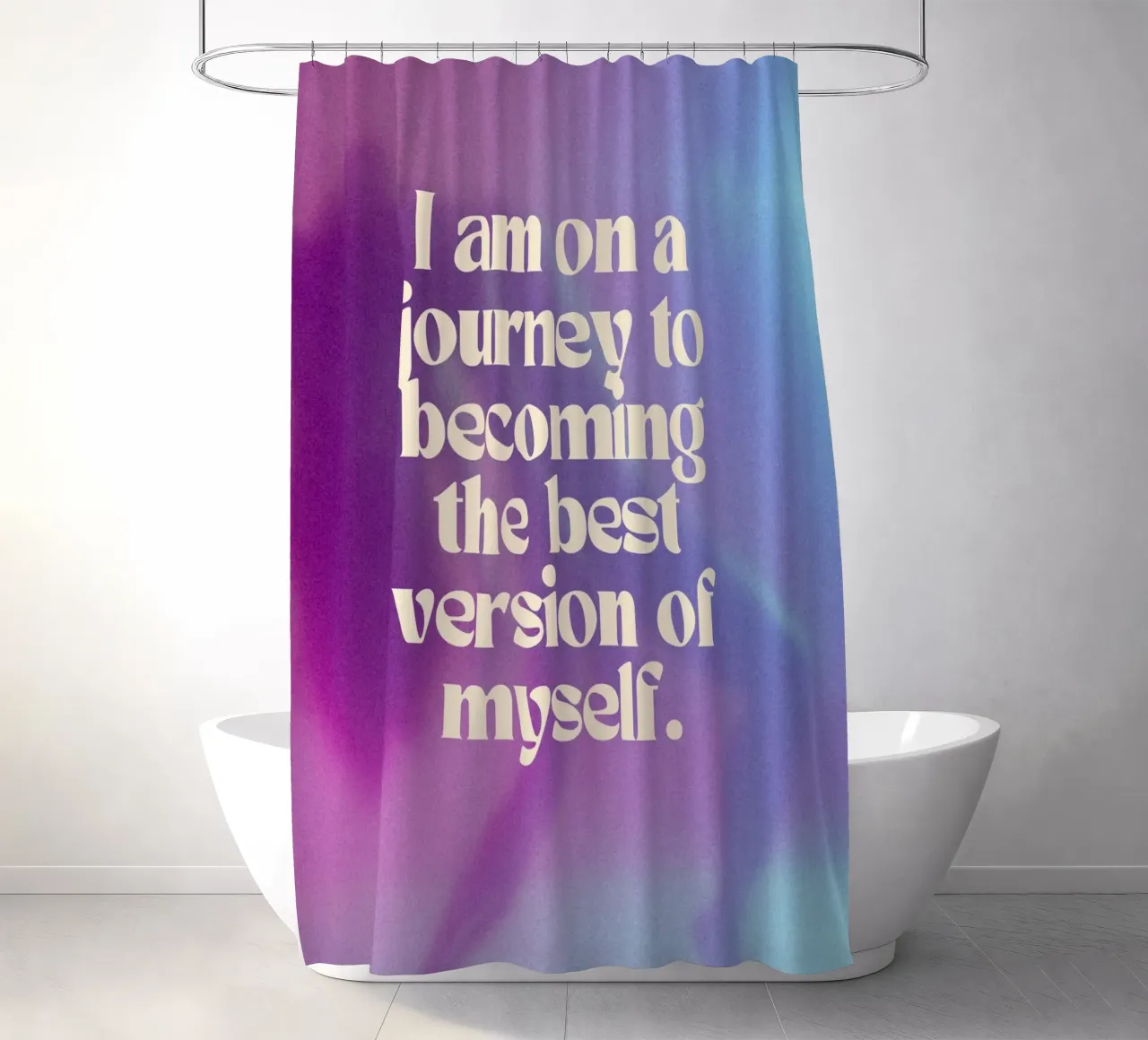 JOURNEY TO THE BEST VERSION tenda da doccia da Einfach Uebel