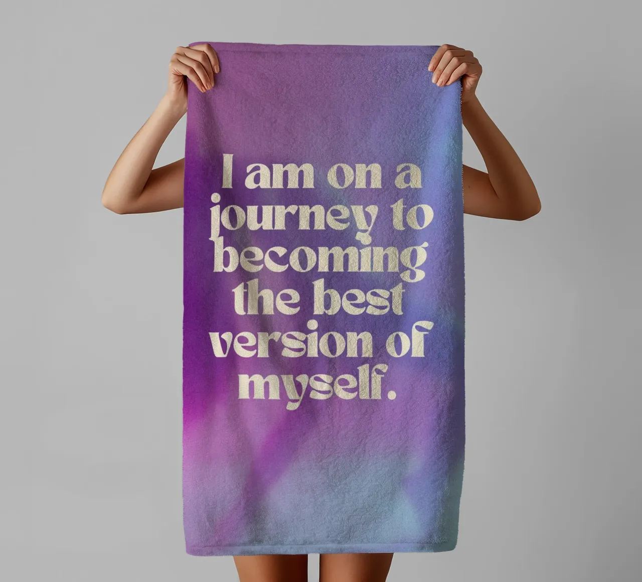 JOURNEY TO THE BEST VERSION asciugamano da bagno da Einfach Uebel
