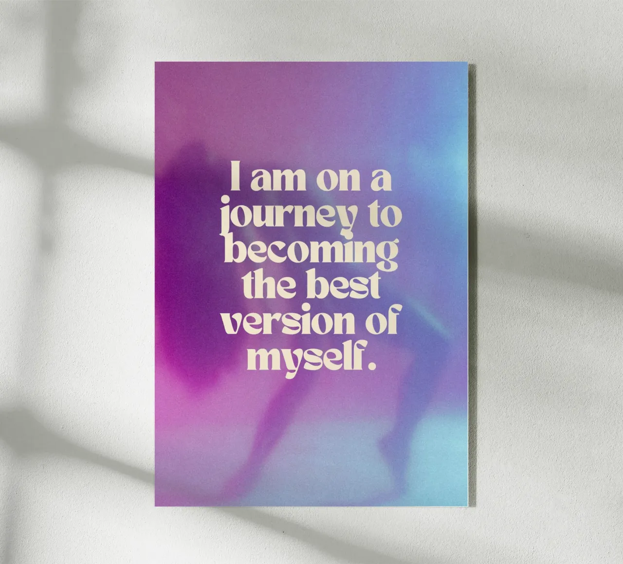 JOURNEY TO THE BEST VERSION plexiglass da Einfach Uebel