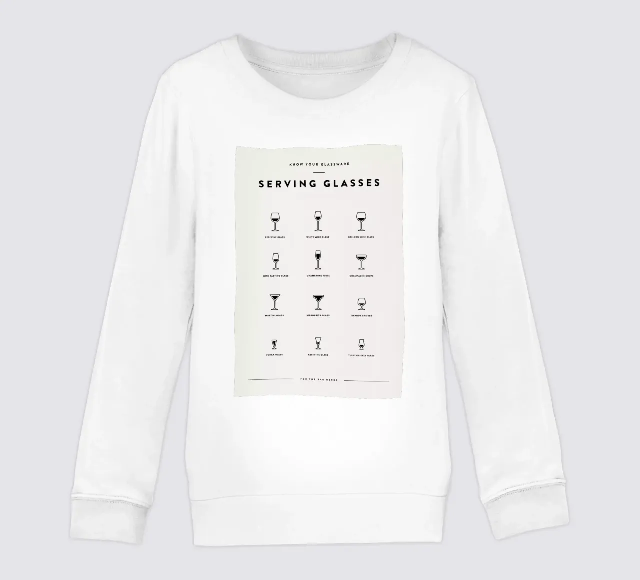 Serving Glass Chart 2 felpa bambino da daylight design studio