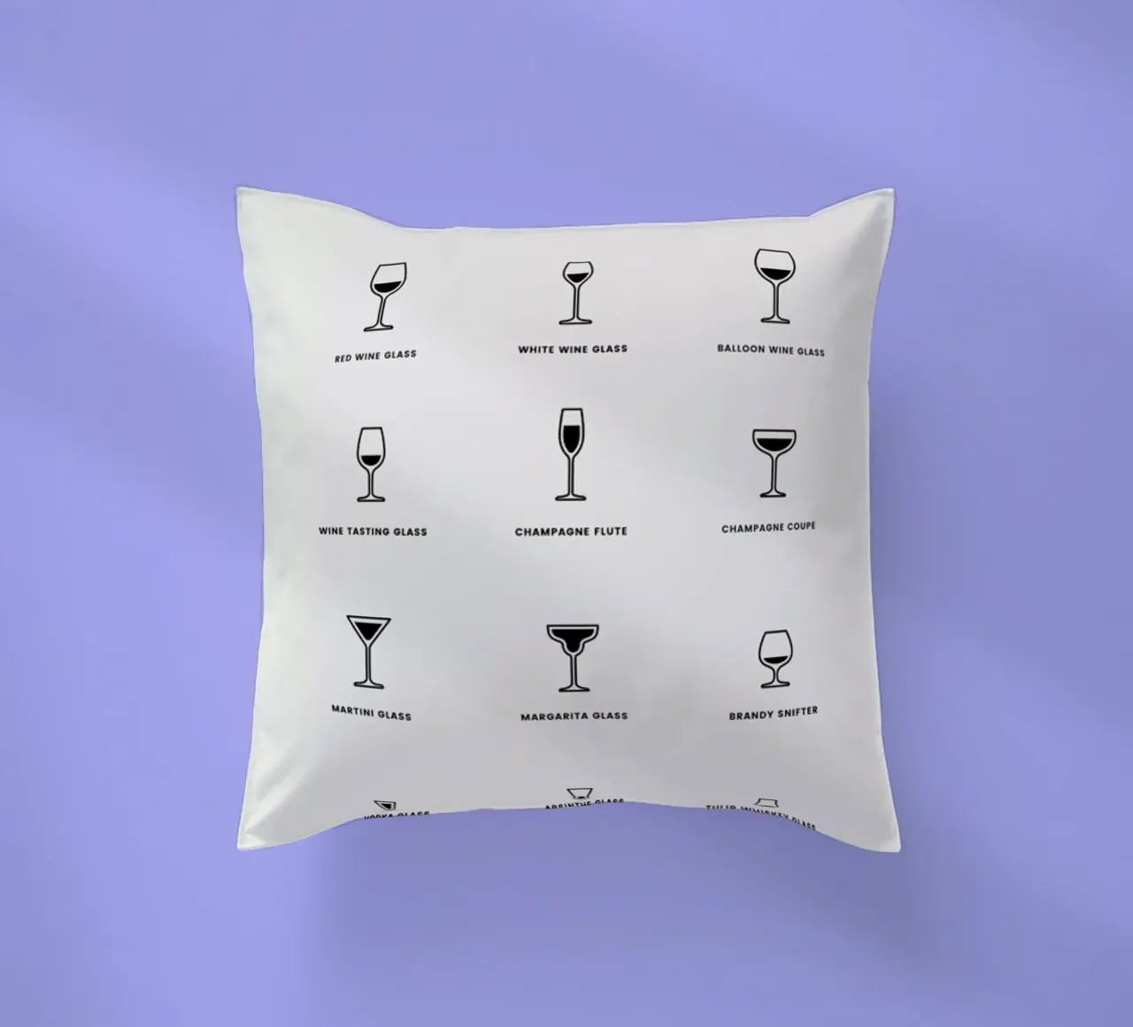 Serving Glass Chart 2 cuscino da daylight design studio
