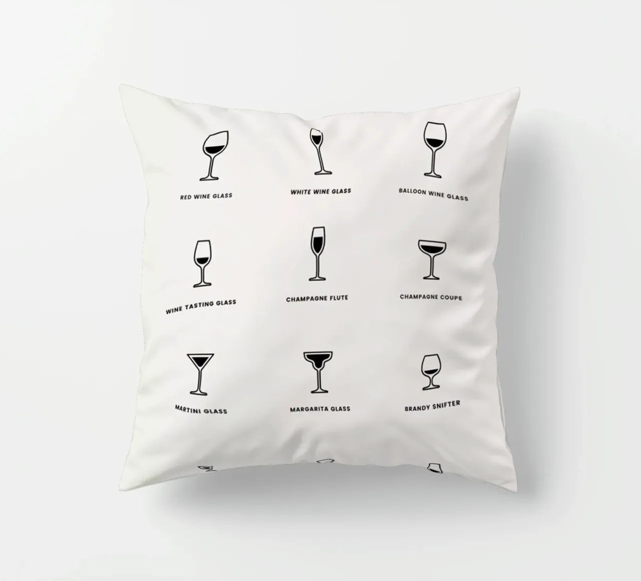 Serving Glass Chart 2 cuscino da daylight design studio