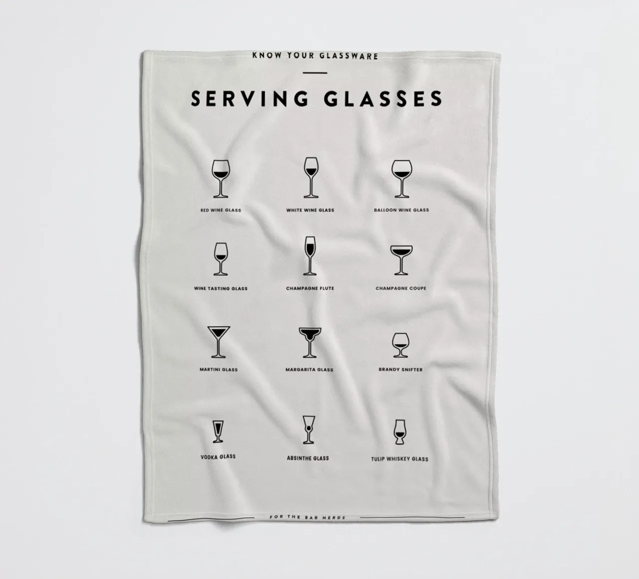 Serving Glass Chart 2 coperta in pile da daylight design studio