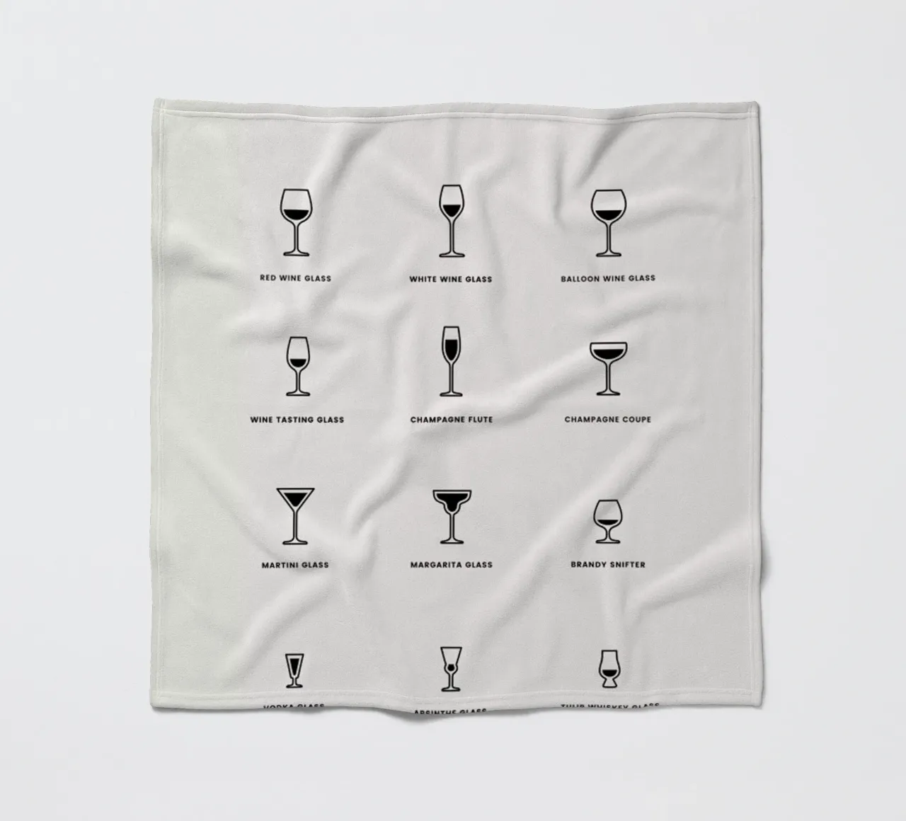 Serving Glass Chart 2 coperta in pile da daylight design studio