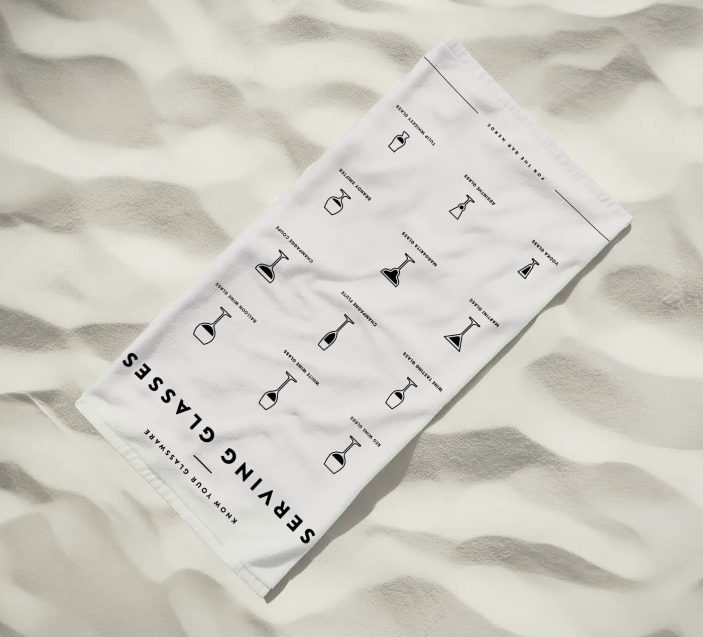 Serving Glass Chart 2 telo mare da daylight design studio