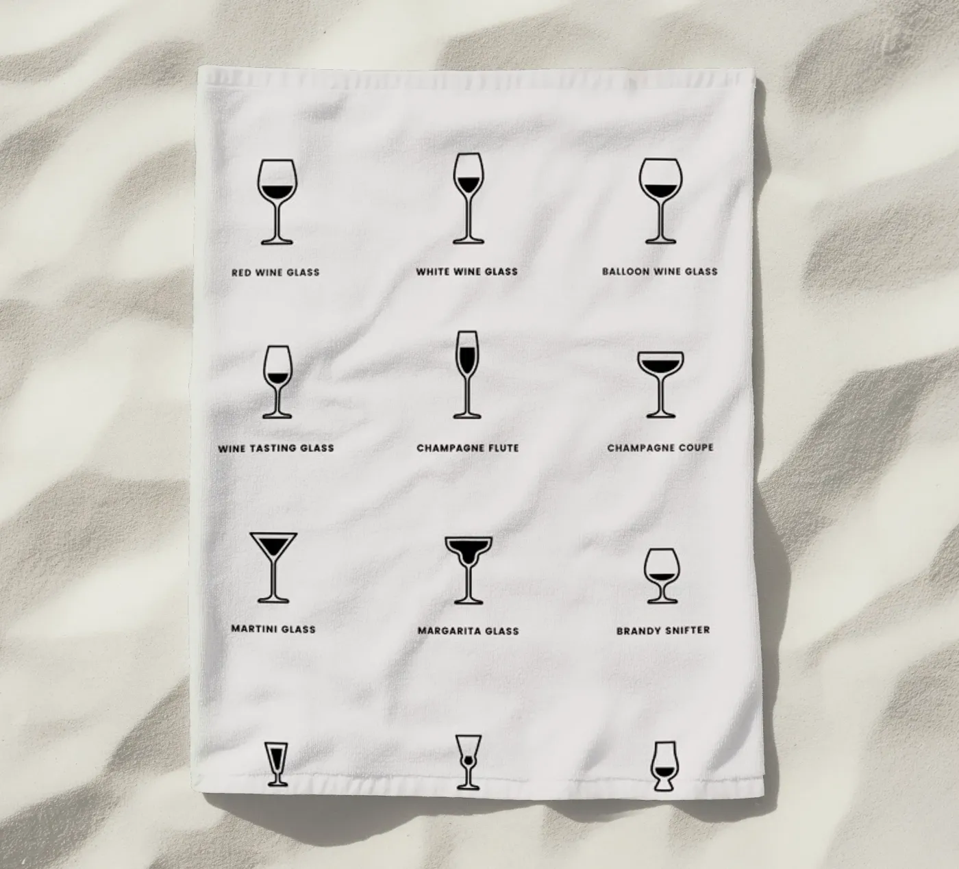 Serving Glass Chart 2 telo mare da daylight design studio