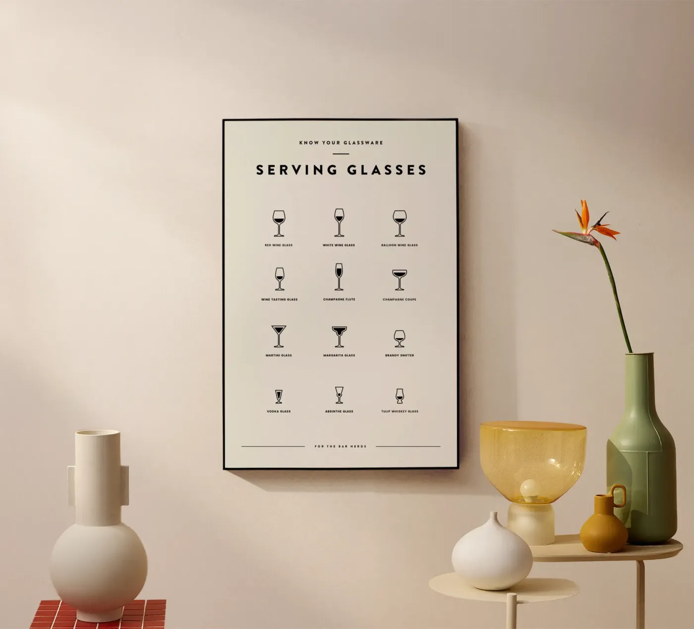 Serving Glass Chart 2 acryl van daylight design studio