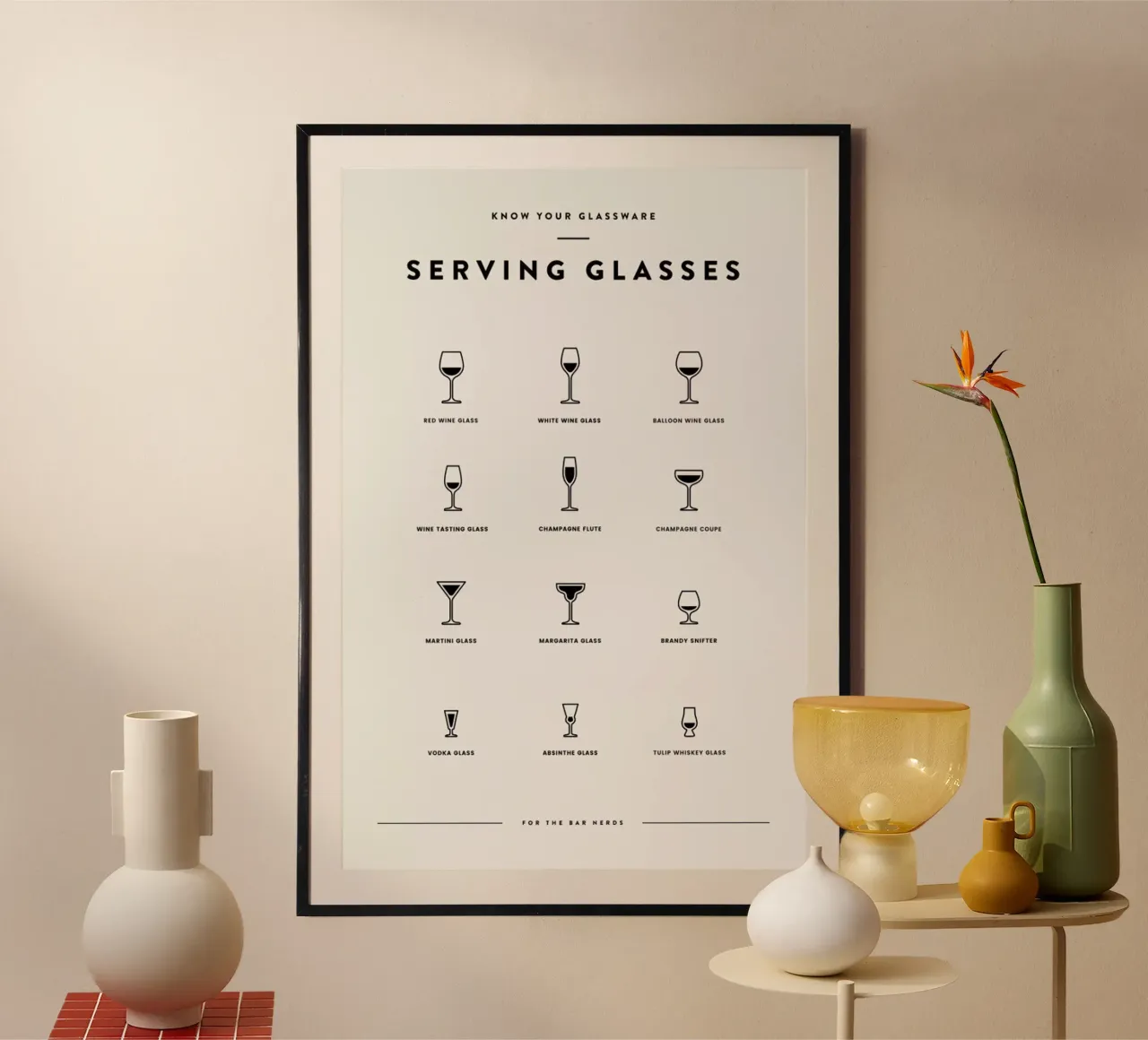Serving Glass Chart 2 poster da daylight design studio
