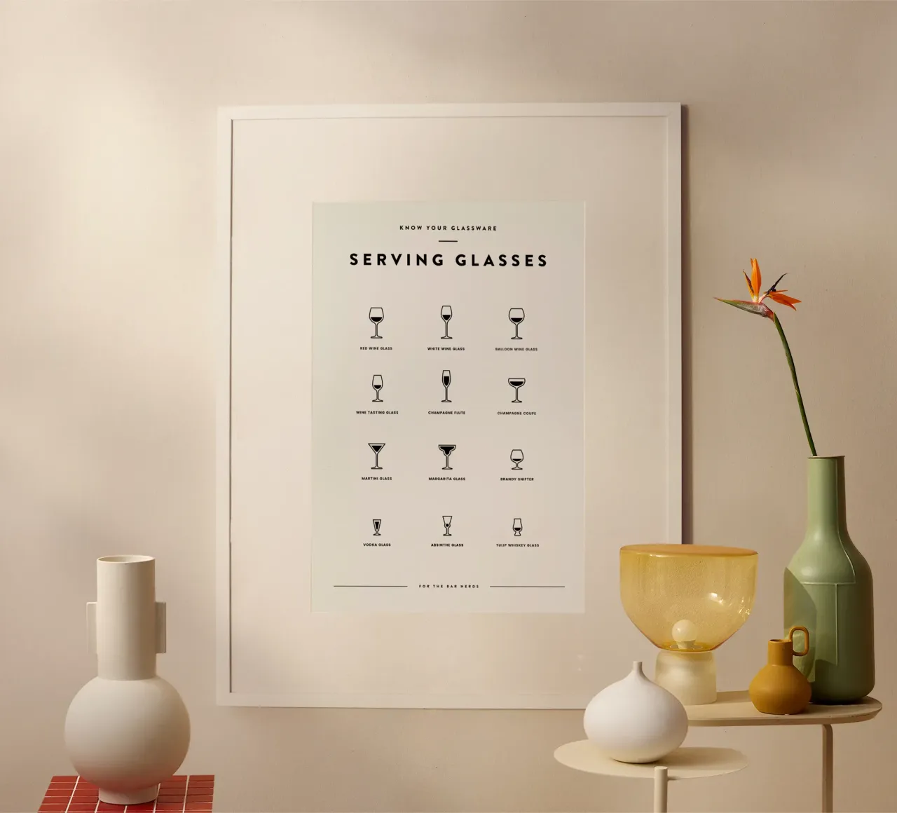 Serving Glass Chart 2 poster da daylight design studio