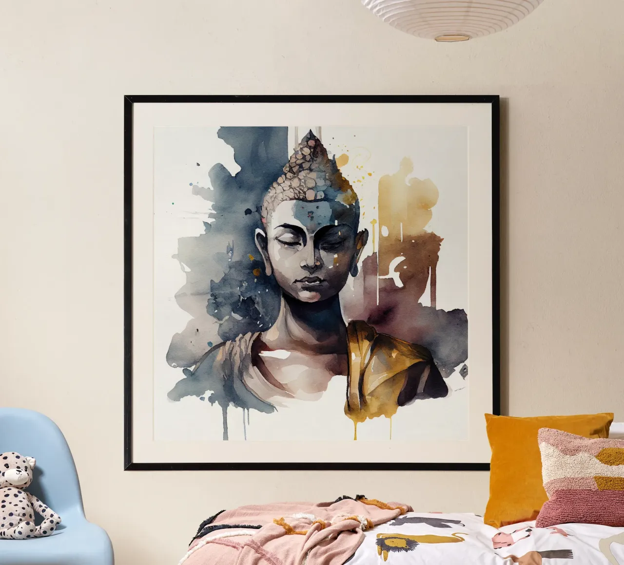 Buddha ad acquerello carta hahnemühle da Chromatic Fusion Studio