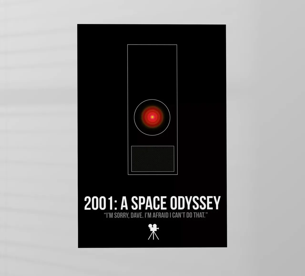 2001 Space Oddyssey pellicola backlit da Naxart