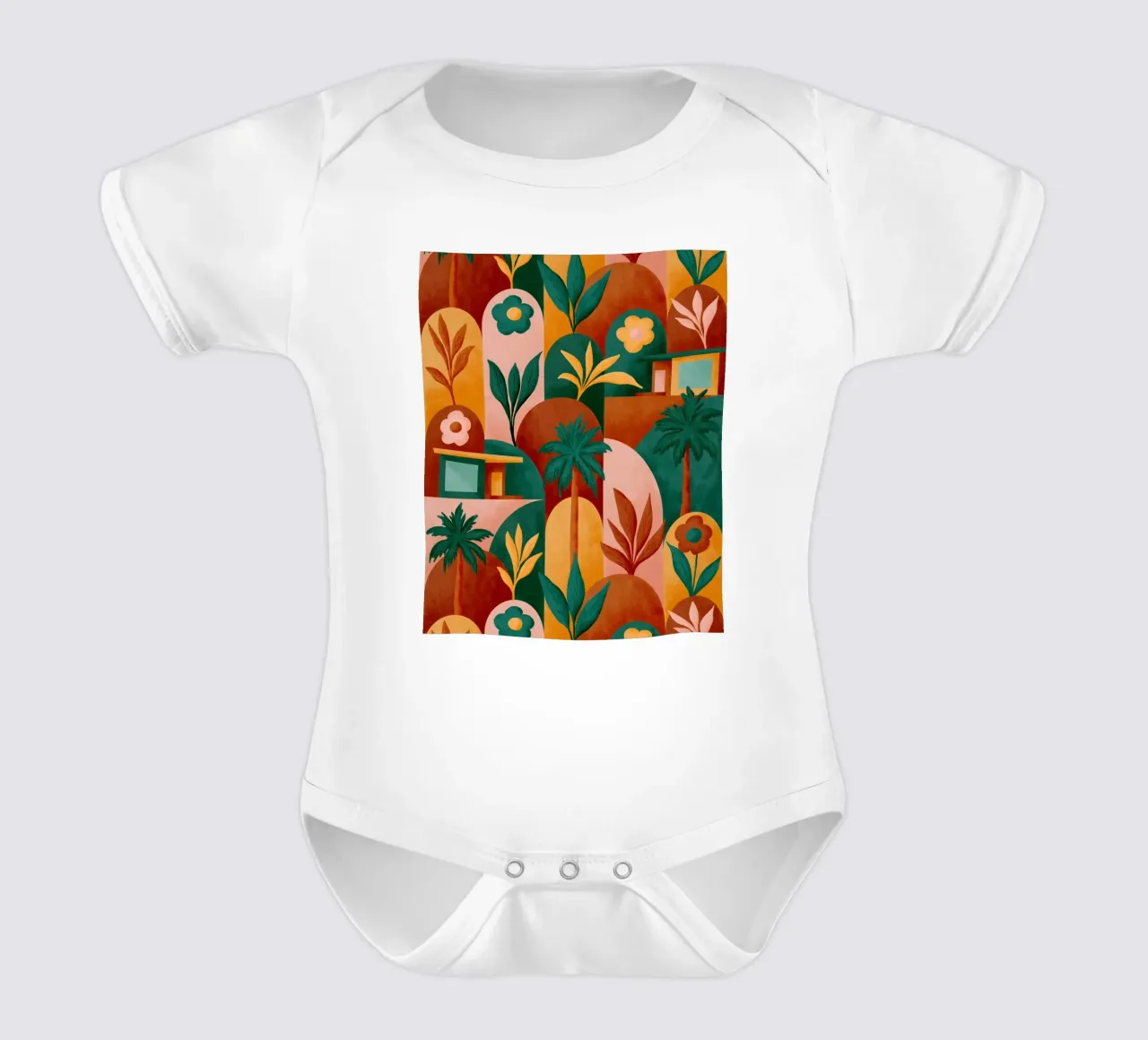 Mid Mod In Palm Springs Sunburn body neonato maniche corte da designdn