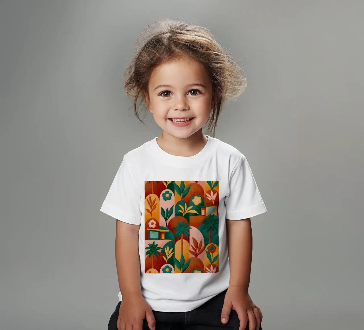 Mid Mod In Palm Springs Sunburn kids t-shirt by designdn