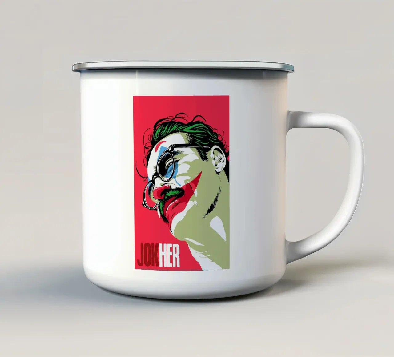 Jokher tazza in smalto da Butcher Billy