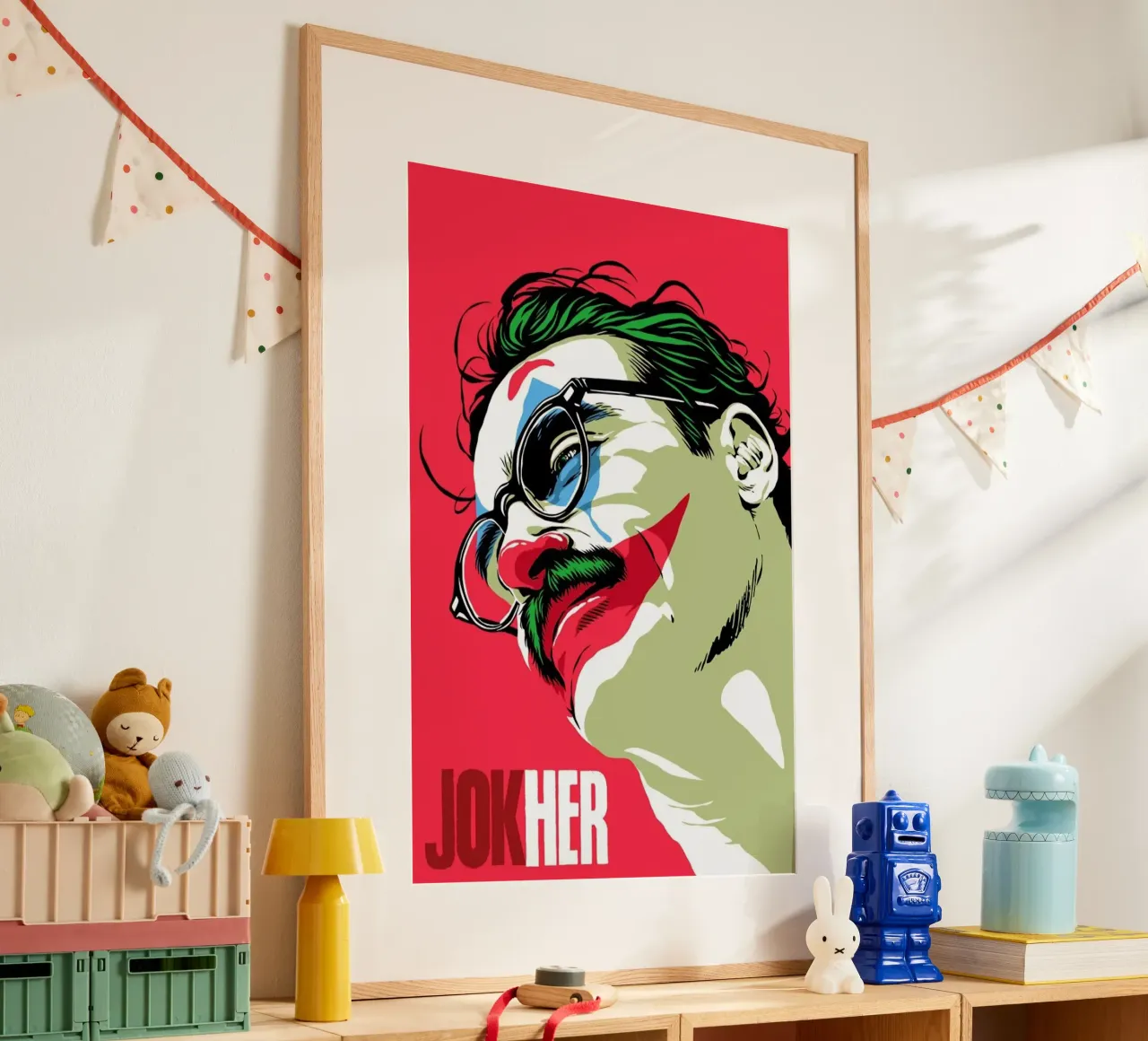 Jokher poster con telaio in alluminio da Butcher Billy