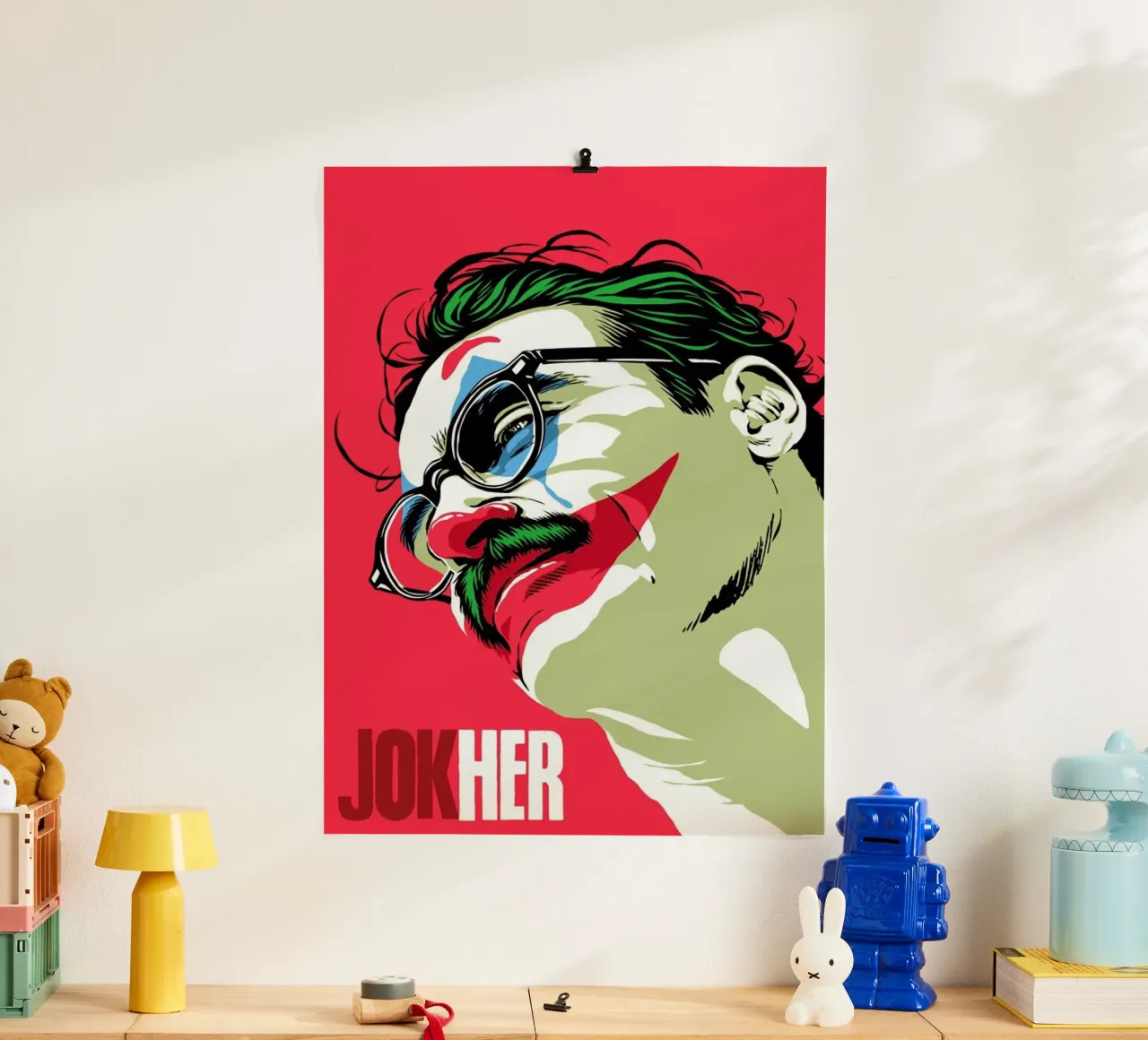 Jokher poster con telaio in alluminio da Butcher Billy