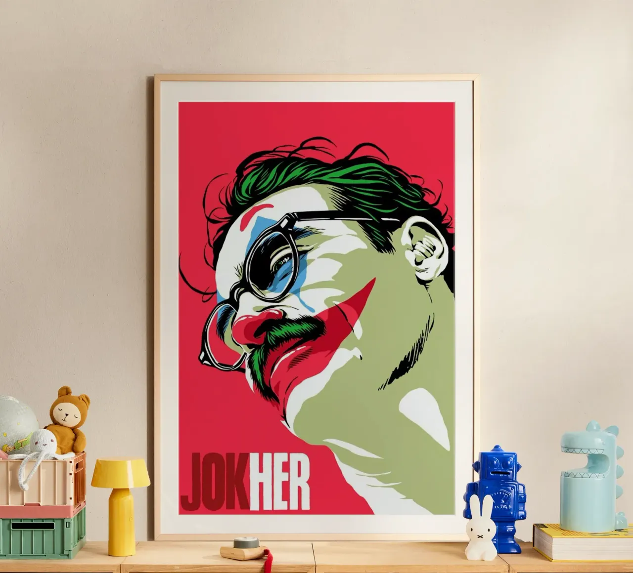 Jokher poster con telaio in alluminio da Butcher Billy