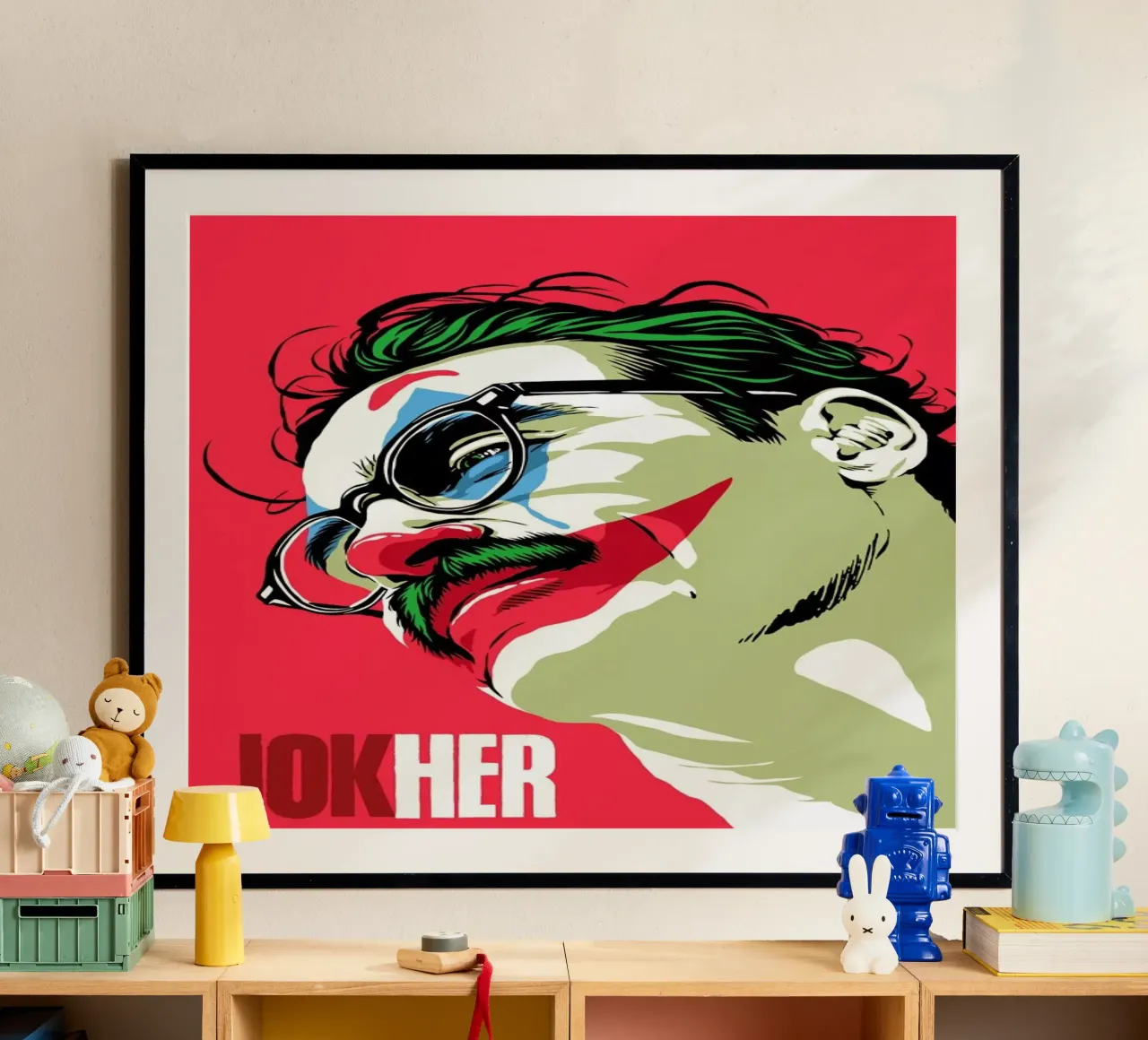 Jokher poster con telaio in alluminio da Butcher Billy