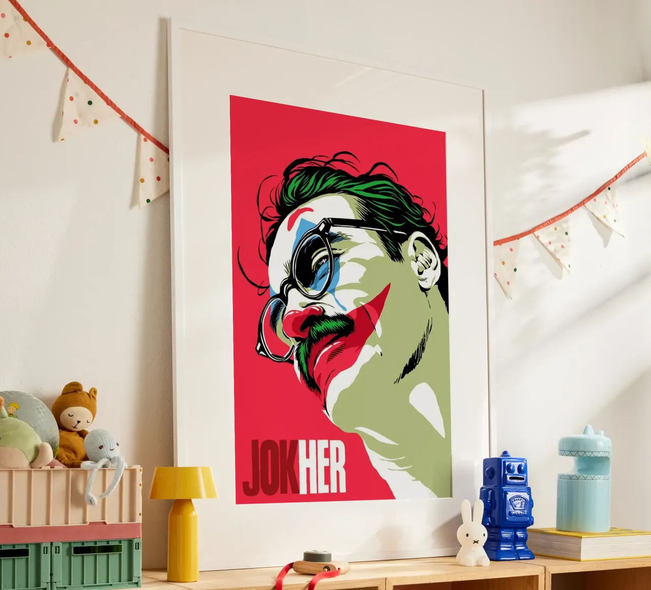 Jokher poster con telaio in alluminio da Butcher Billy