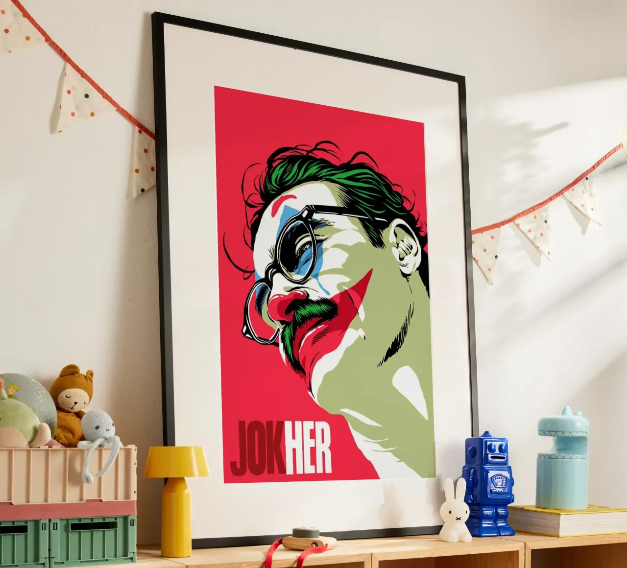 Jokher poster con telaio in alluminio da Butcher Billy