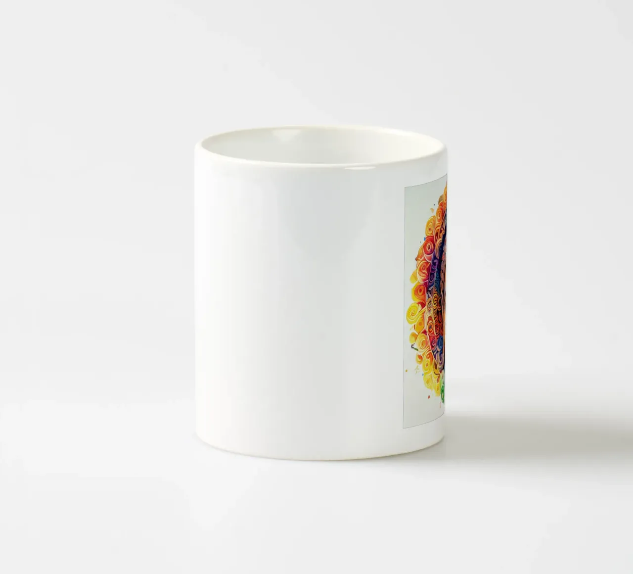 Buddha ad acquerello tazza in ceramica da Chromatic Fusion Studio