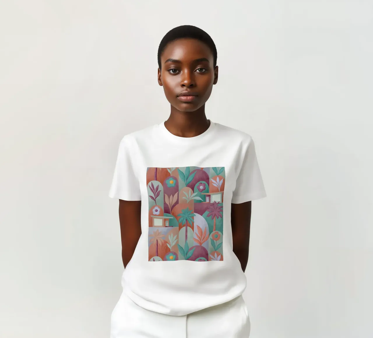 Mid Mod In Palm Springs Sundown t-shirt da designdn