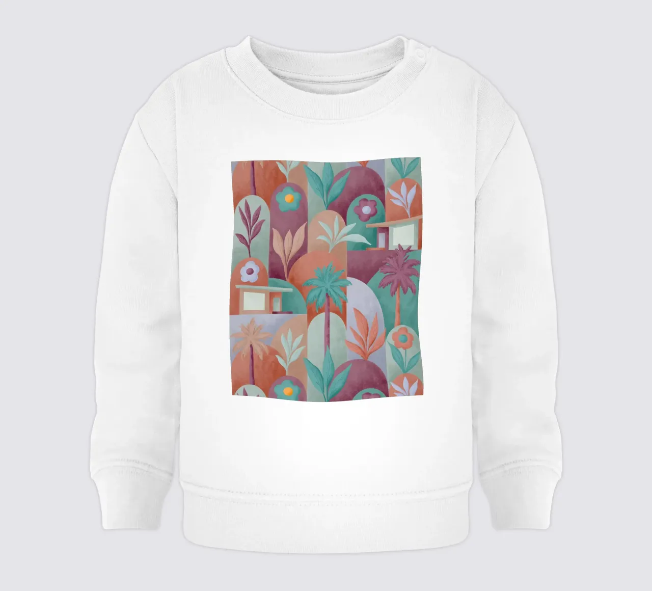 Mid Mod In Palm Springs Sundown sudadera de bebé de designdn