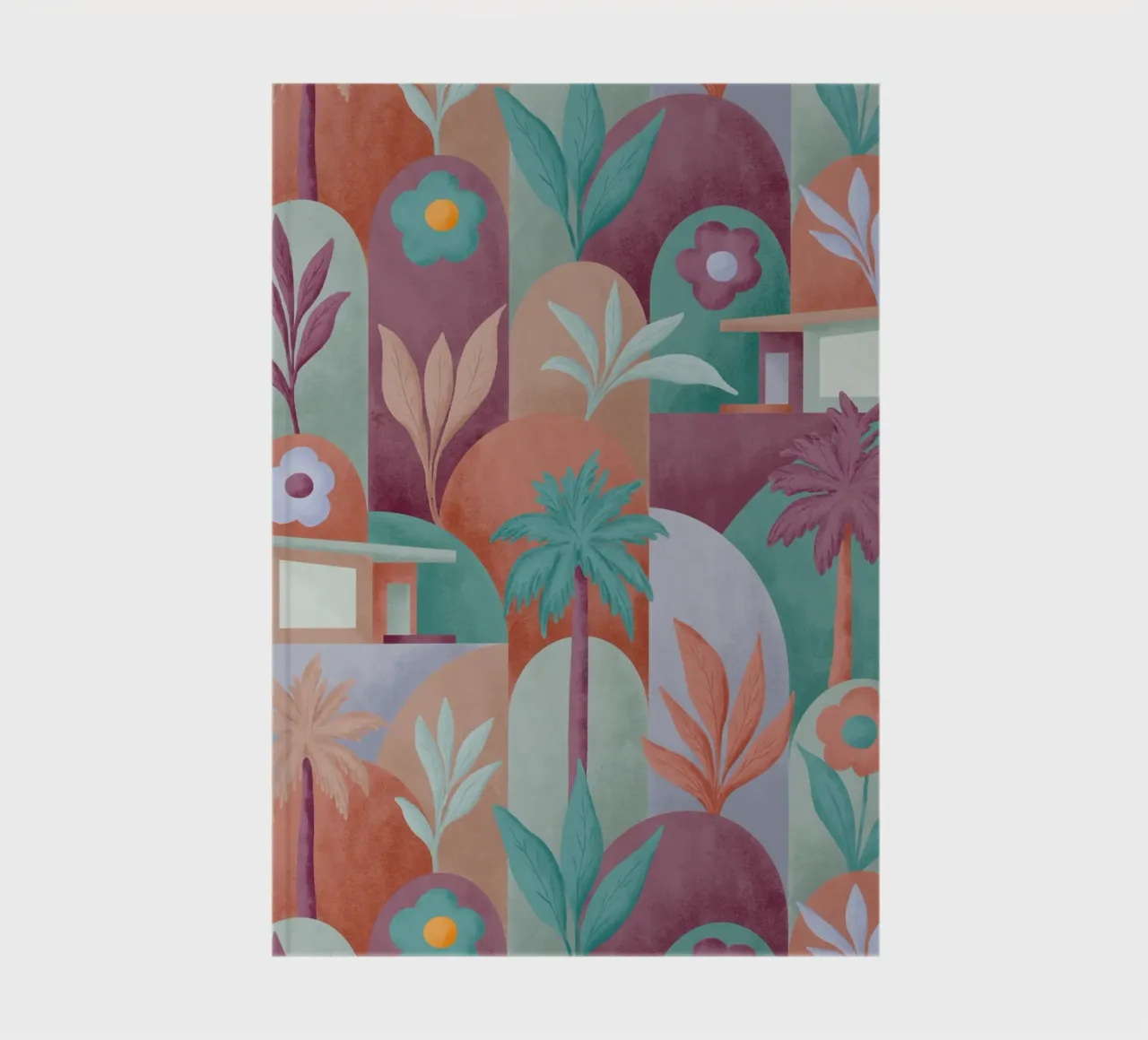 Mid Mod In Palm Springs Sundown notebook by designdn