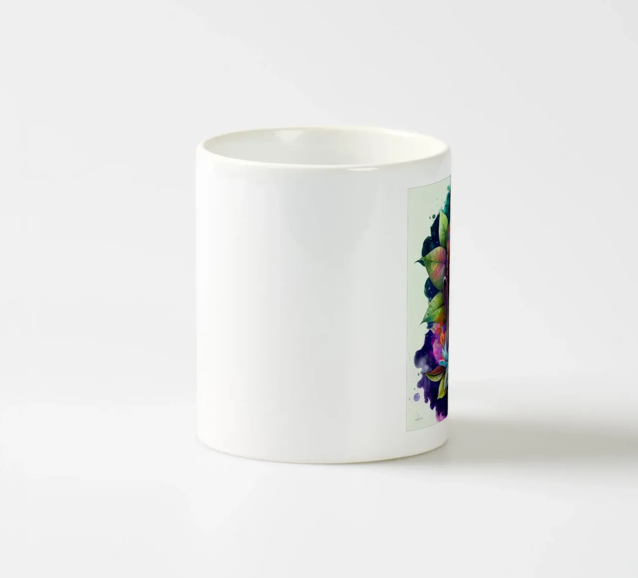 Buddha ad acquerello tazza in ceramica da Chromatic Fusion Studio