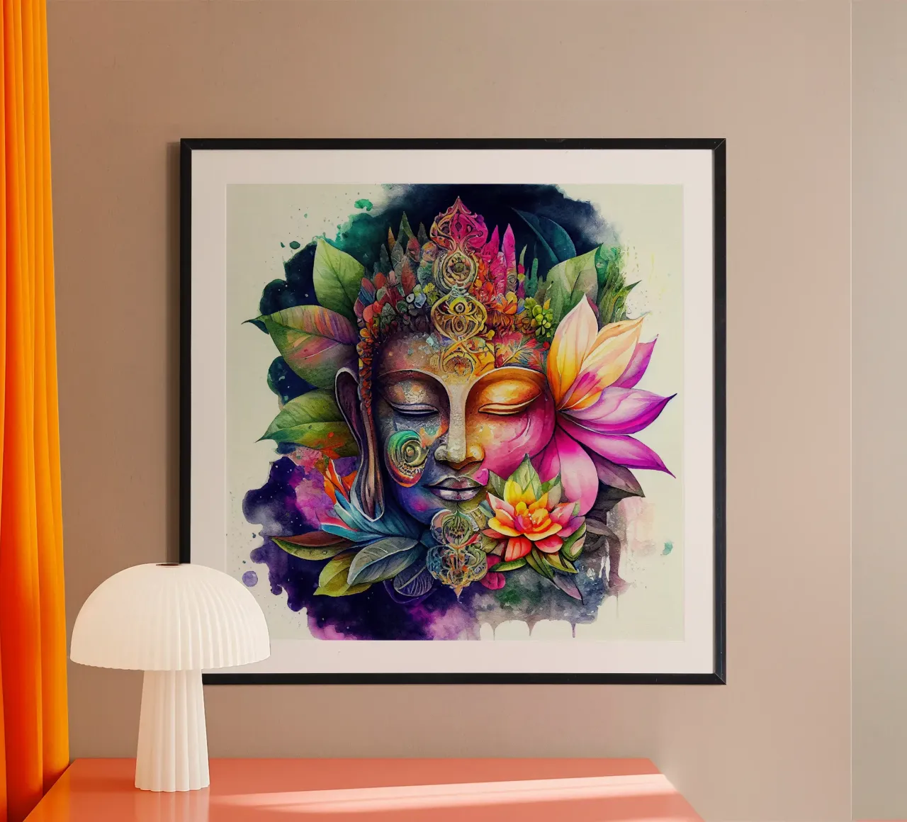Buddha ad acquerello carta hahnemühle da Chromatic Fusion Studio