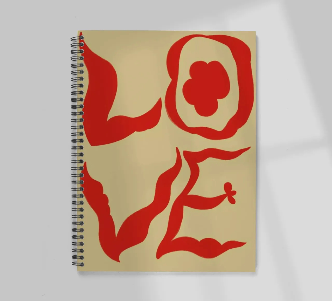 Love spiral notebook by Sandra Poliakov