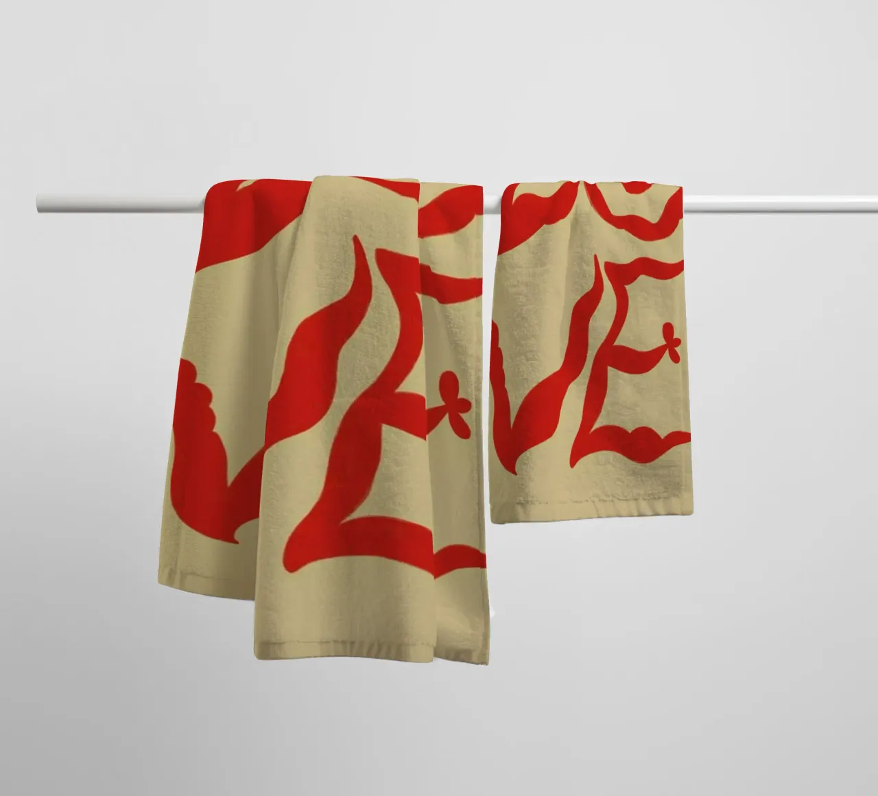 Love towel by Sandra Poliakov