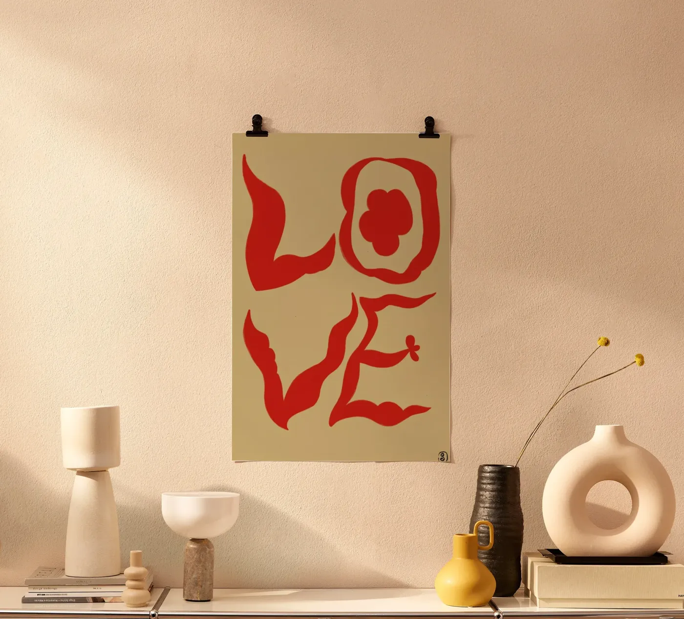 Love poster by Sandra Poliakov