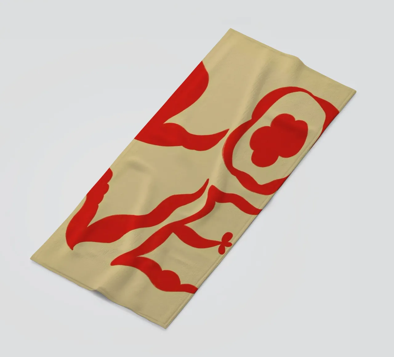 Love beach towel by Sandra Poliakov