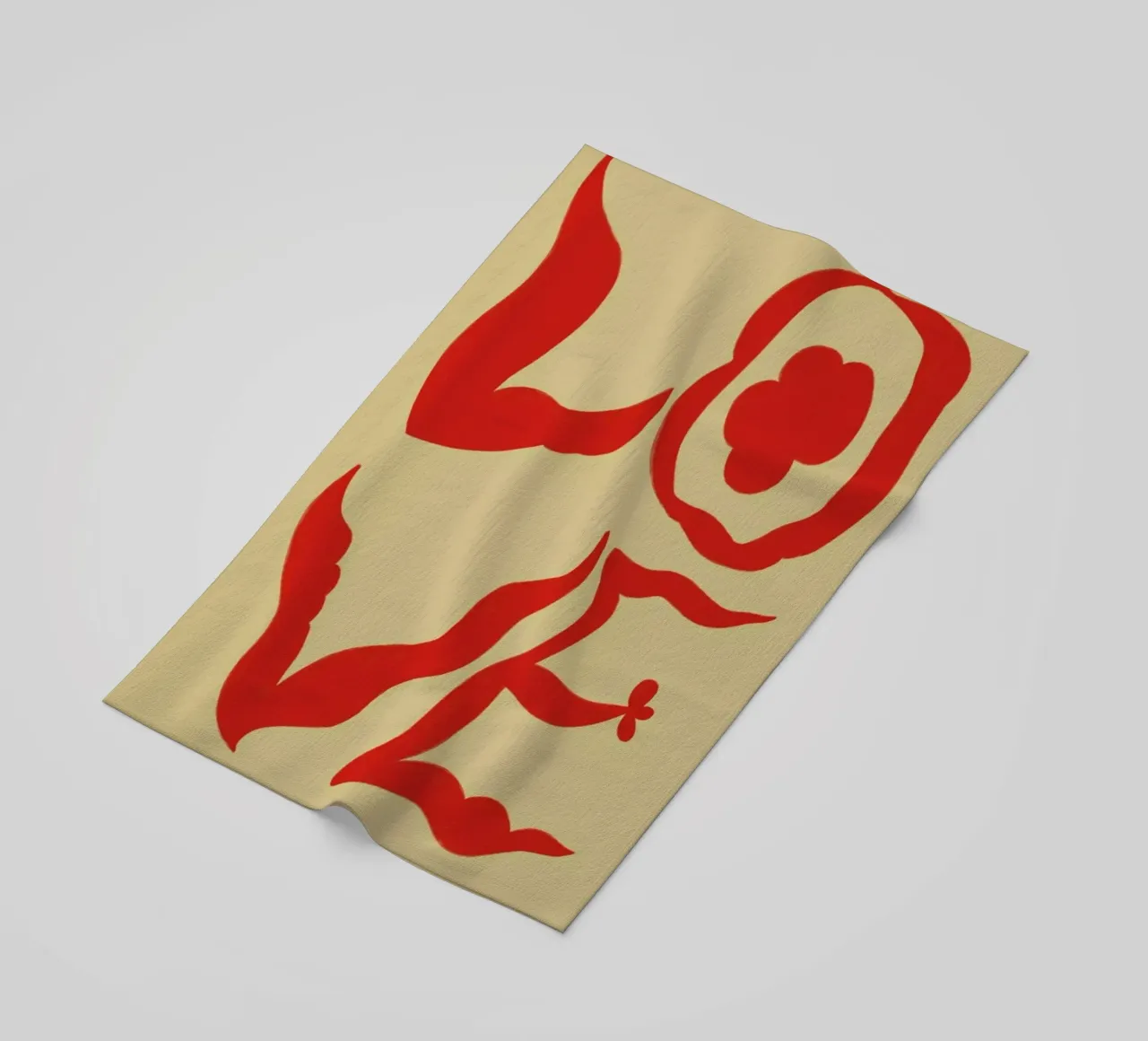 Love beach towel by Sandra Poliakov