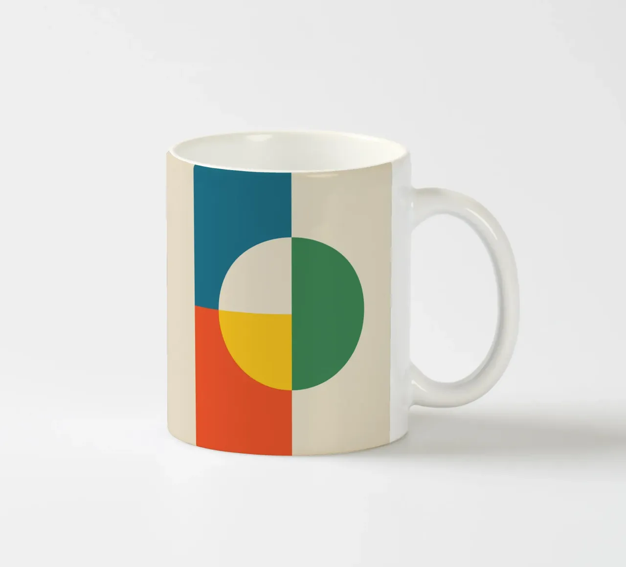 Bauhaus Colourful Modernist Geometric Art Print Poster 1919 ceramic mug by THE MOTIVATED TYPE